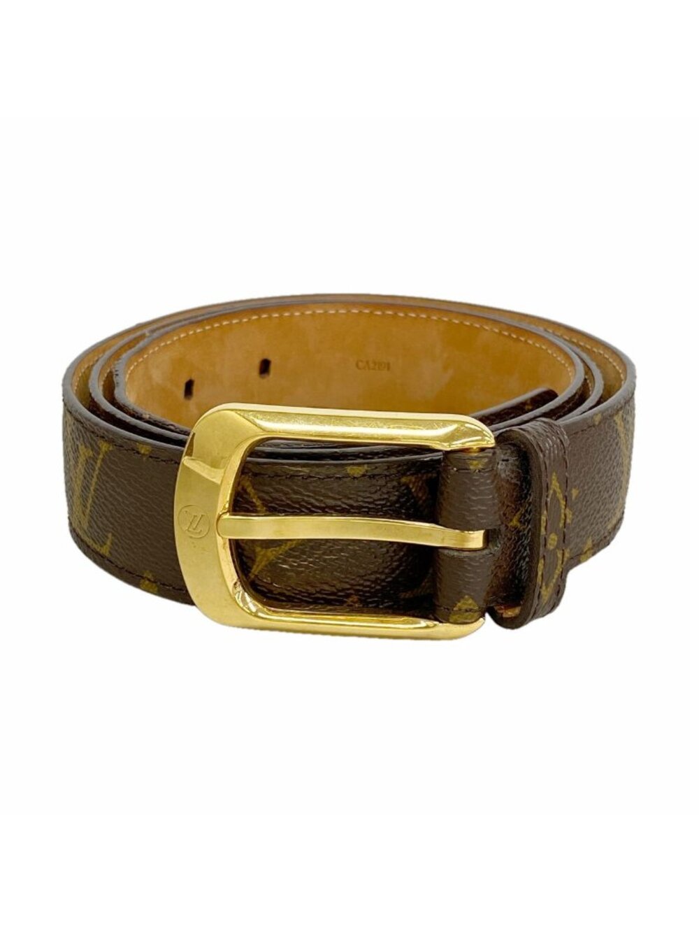 Louis Vuitton Belt Monogram Ceinture Ellipse Brown